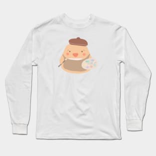 Art Student Mochi Duck Long Sleeve T-Shirt